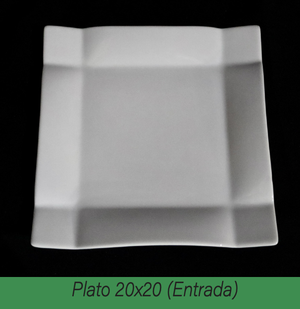 Plato Square 20x20cm