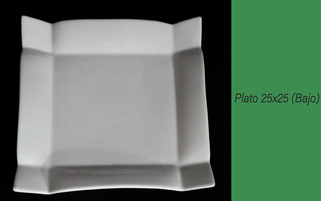 Plato Square 25x25cm