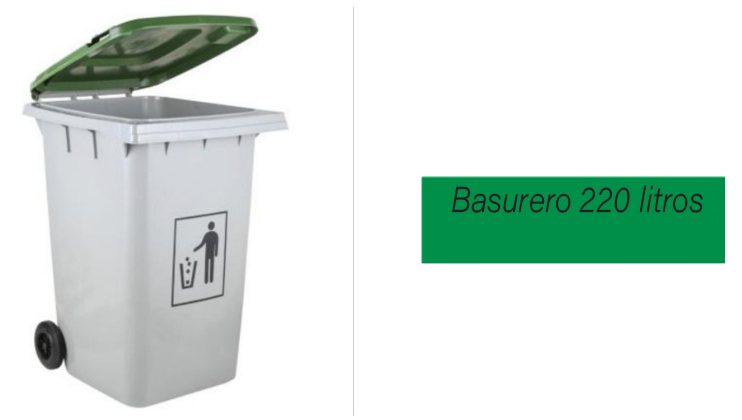 Basurero 220L